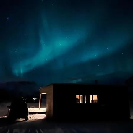 New Luxury Cabin Near Henningsvaer Front Row Lyngvaer Lodges Chalet *